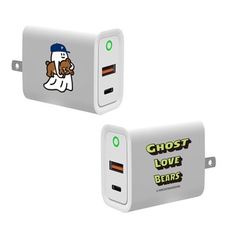 【TOYSELECT】Percentage抱抱小熊USB3.0+PD20W雙孔充電器