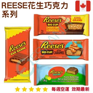 【義班迪】加拿大代購 Reese's 薄片巧克力杯 花生醬巧克力 焦糖巧克力 洋芋片巧克力 情人節巧克力 復活節巧克力