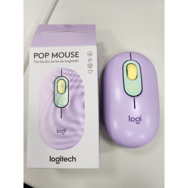 二手 Logitech Pop Mouse 藍芽無線滑鼠 使用一年 （左鍵不靈敏）原價999 售100