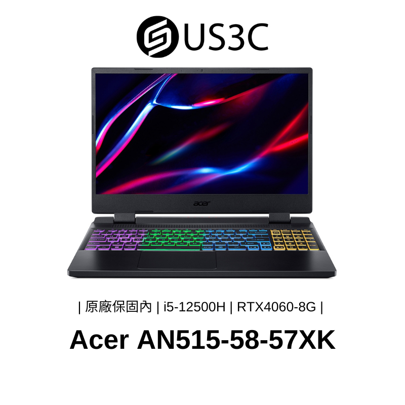 Acer AN515-58-57XK 15吋 FHD i5-12500H 16G 1T RTX4060 保固內 電競筆電