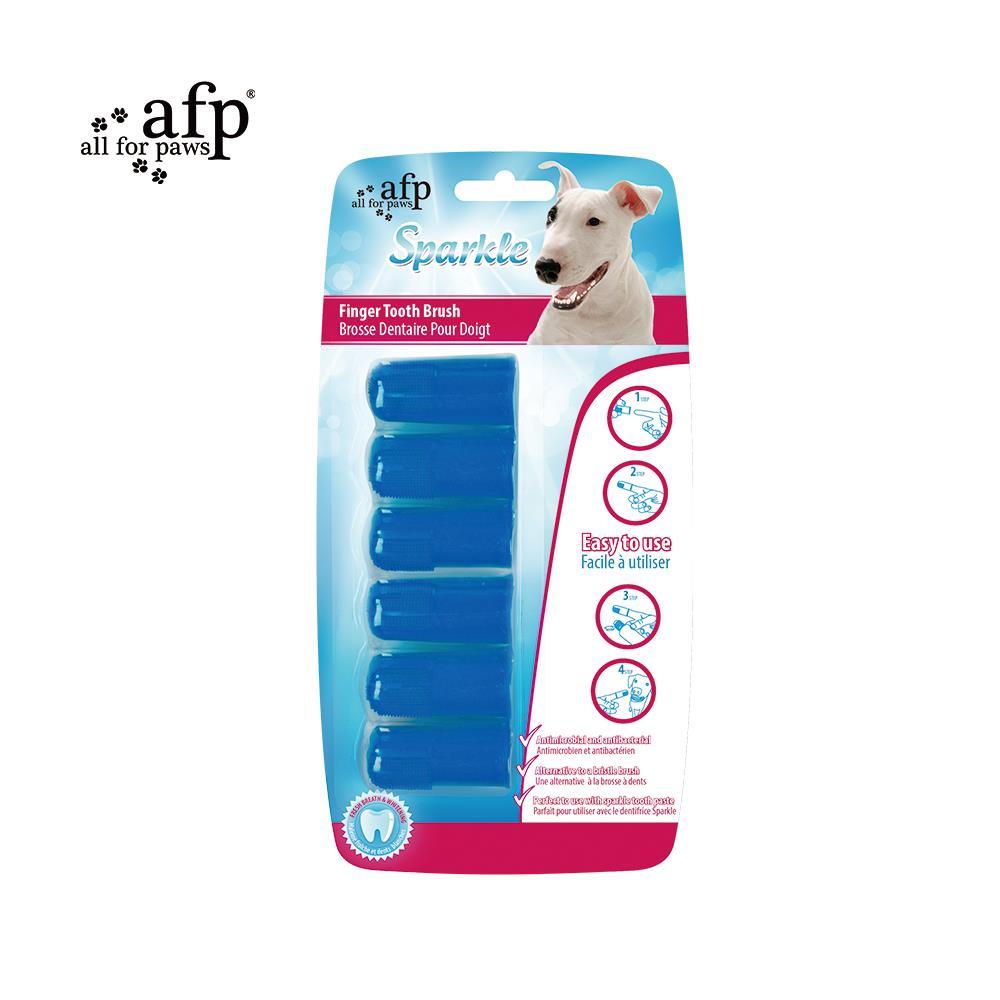 AFP 亮齒系列-寵物牙刷指套6入組