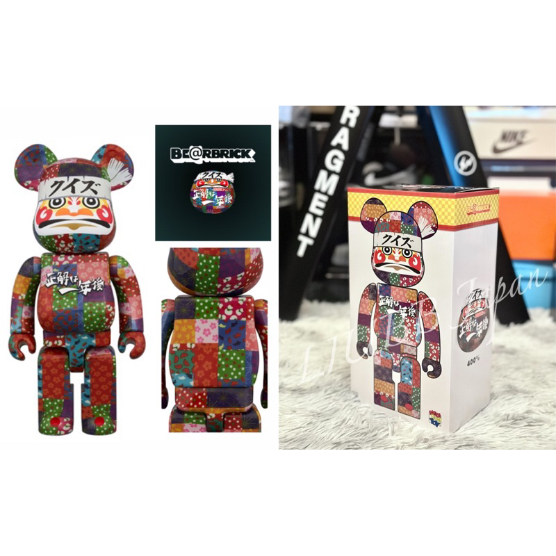 現貨可刷卡 全新日本官方正品 庫柏力克 Bearbrick Be@rBrick 2024新年 達摩 正解一年後 400%