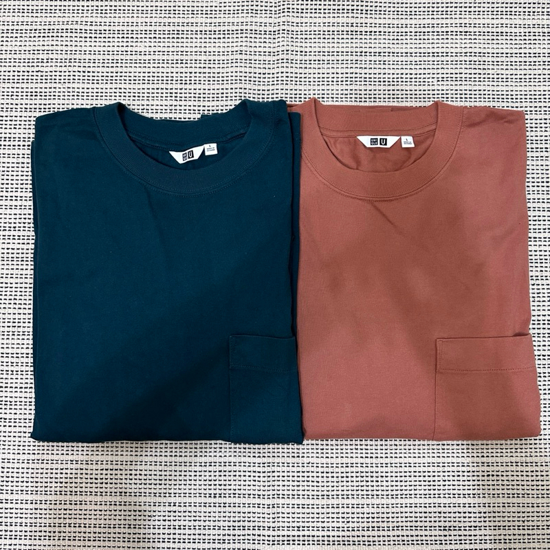 Uniqlo U系列 長袖口袋T 素面T