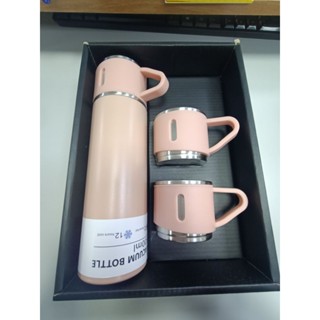 VACUUM FLASK SET 保溫瓶禮盒-粉