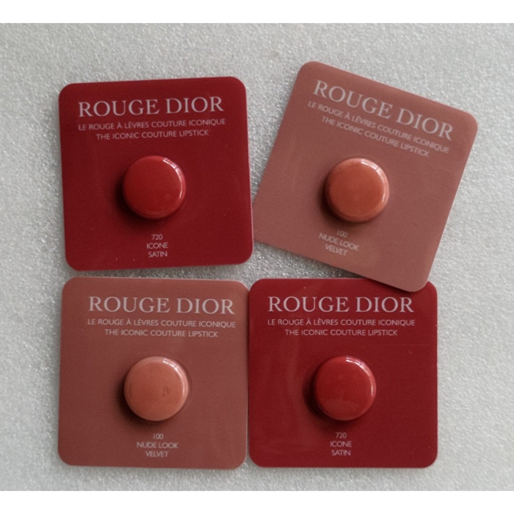 【Dior】迪奧藍星唇膏試用卡 (#100 #777絲絨特霧 、#720 #999 經典緞光) 唇彩唇卡、口紅試色卡