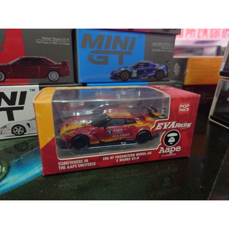 1/64 MINI GT POPRACE NISSAN GTR R35 Aape EVA Racing 128