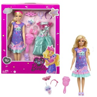 正版現貨 Mattel 全新特價 Barbie 芭比My First Barbie遊戲組 芭比娃娃