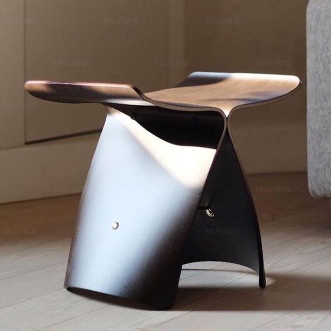 【免運】丹麥蝴蝶凳換鞋凳個性簡約北歐裝飾椅子創意Butterfly Stool矮凳