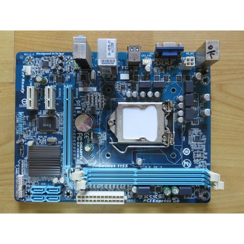 A.1155主機板-GA-H61M-S1 DDR3 22奈米及第二代酷睿i7 i5 i3 防靜電晶片SATA直購價680