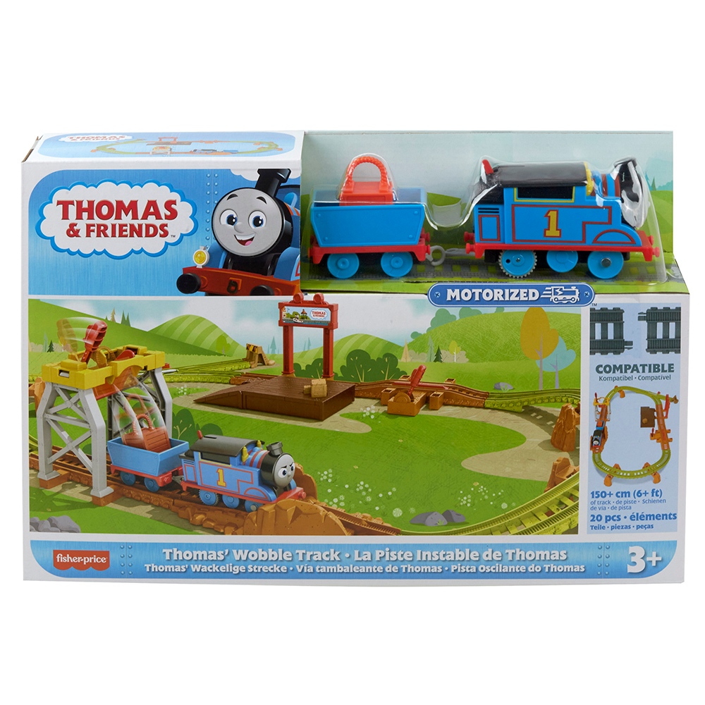 Mattel 湯瑪士電動小火車軌道組-THOMAS/PERCY/DIESEL 湯瑪士小火車 Thomas 正版 美泰兒