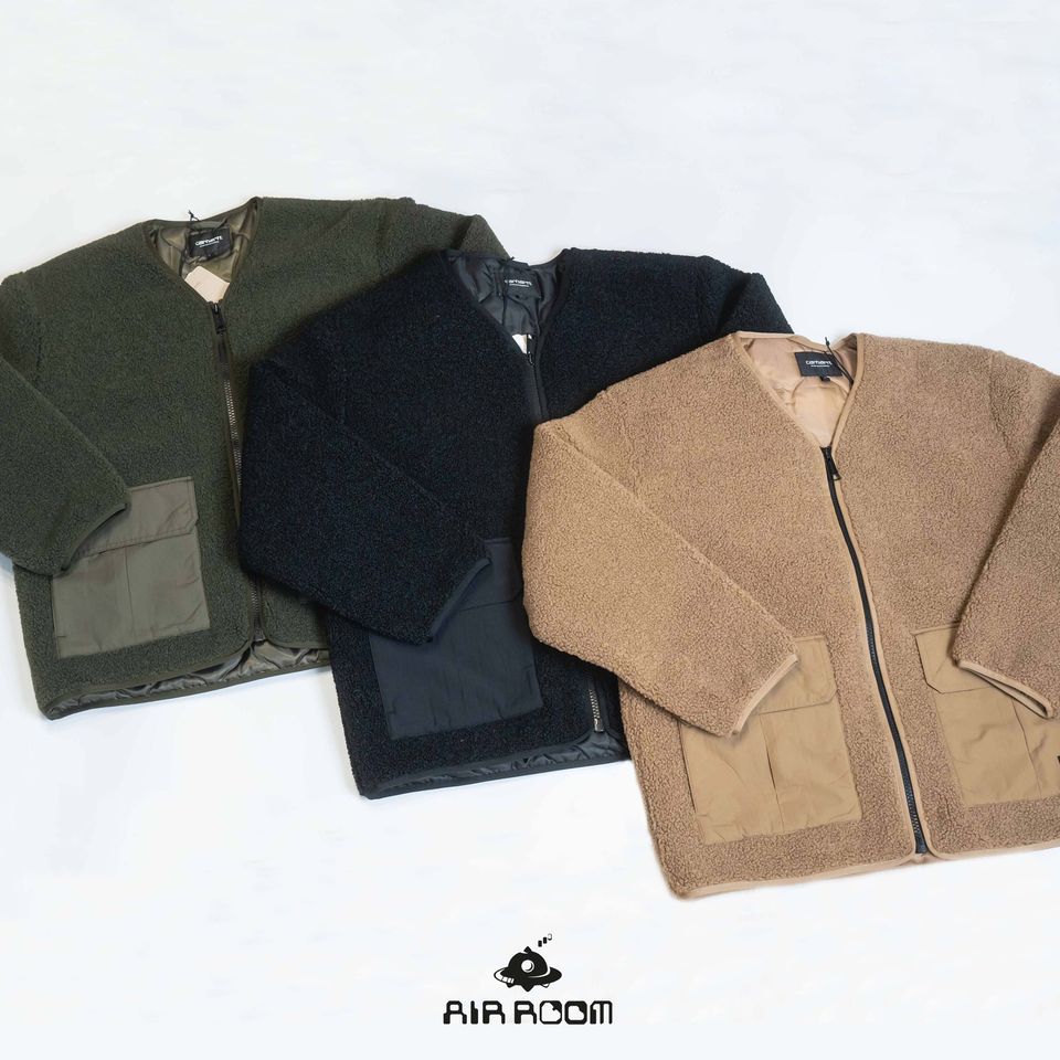 AirRoom 正品 2023AW CARHARTT WIP Devin Liner 無領 絨毛 外套 I032244