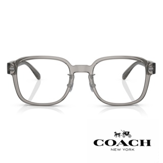 COACH 光學眼鏡 HC6199 5202 徽章方框撞色膠框 - 金橘眼鏡
