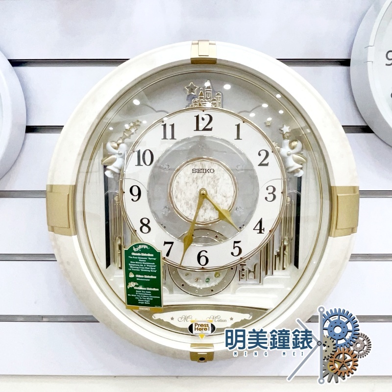 精工SEIKO/QXM603W/宮廷雅典風 光控音樂鐘/掛鐘/明美鐘錶眼鏡