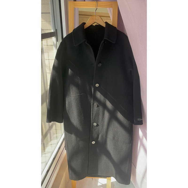 （已售）韓國90%手工羊毛大衣（黑）