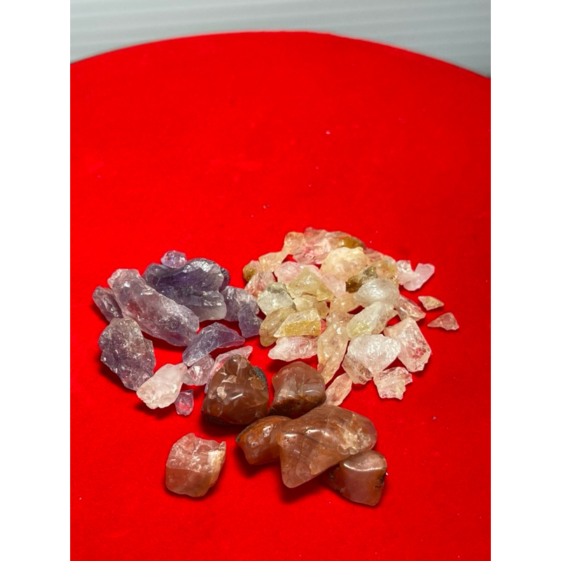水晶 原礦碎石 黃水晶 碎石  紫水晶 粉紅水晶  紅瑪瑙 碎石///原礦未打磨 原礦打磨邊 消磁 水晶 原礦