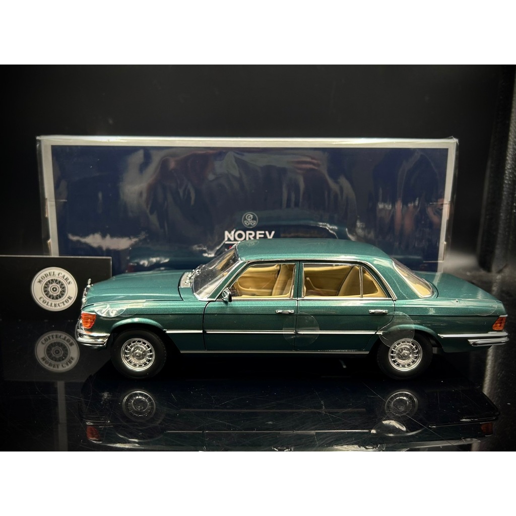 【收藏模人】Norev Mercedes-Benz 450sel 6.9 W116 1979 藍綠色 1:18 1/18