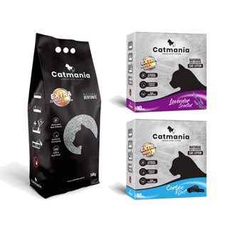 Catmania卡曼尼亞-極速凝礦砂14KG 速凝白砂10KG 活性碳 薰衣草 凝結 貓砂 力奇寵物 (G472B02)