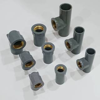 【工具象】 PVC套銅 三通OT 接頭 彎頭 塑膠管 套銅內牙 水管接頭 4分 6分 1寸 塑膠套銅L 龍口彎套銅