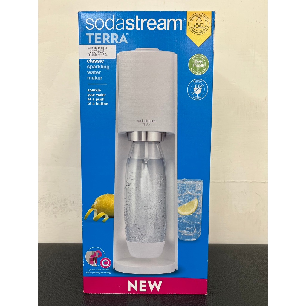SodaStream TERRA 快扣機型氣泡水機 (純淨白)