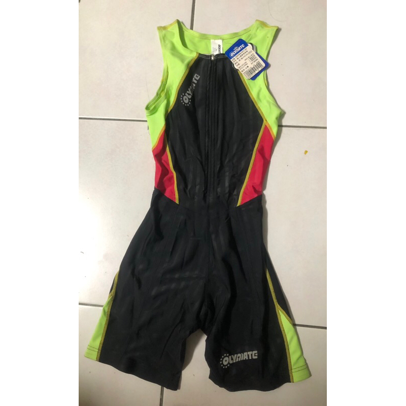 絕版 36 奧林匹克 OLYMATE 全新未穿 未下水 男人 鐵人競賽連身服 泳衣 一件式泳裝E8M8001KY-XS