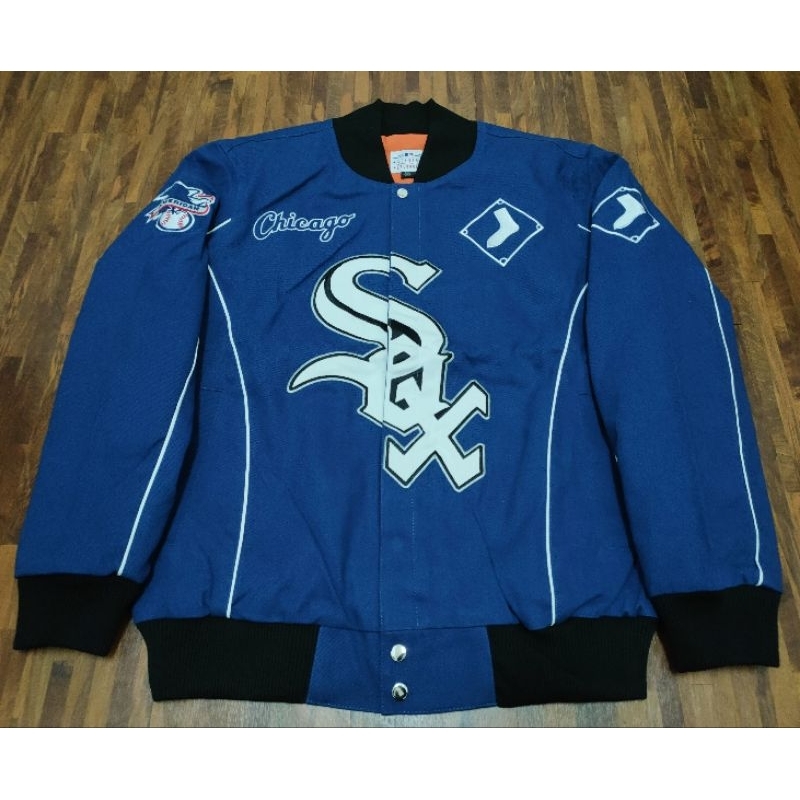 芝加哥 SOX 白襪隊 棒球外套 夾克 防寒 寬鬆 夾克 嘻哈 饒舌 美版：S~XL