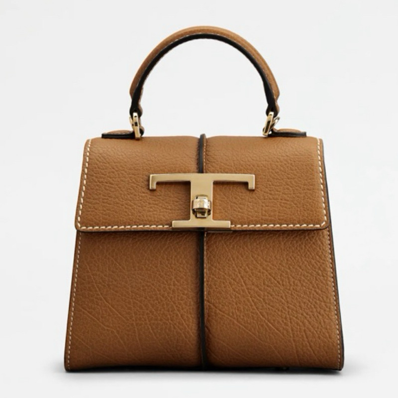 Tod’s 專櫃T Timeless Handbag in Leather中款手提肩背兩用包