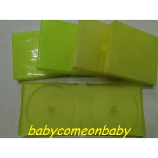 生活用品 CD VCD DVD 光碟片 整理盒 黃色 5個一起賣