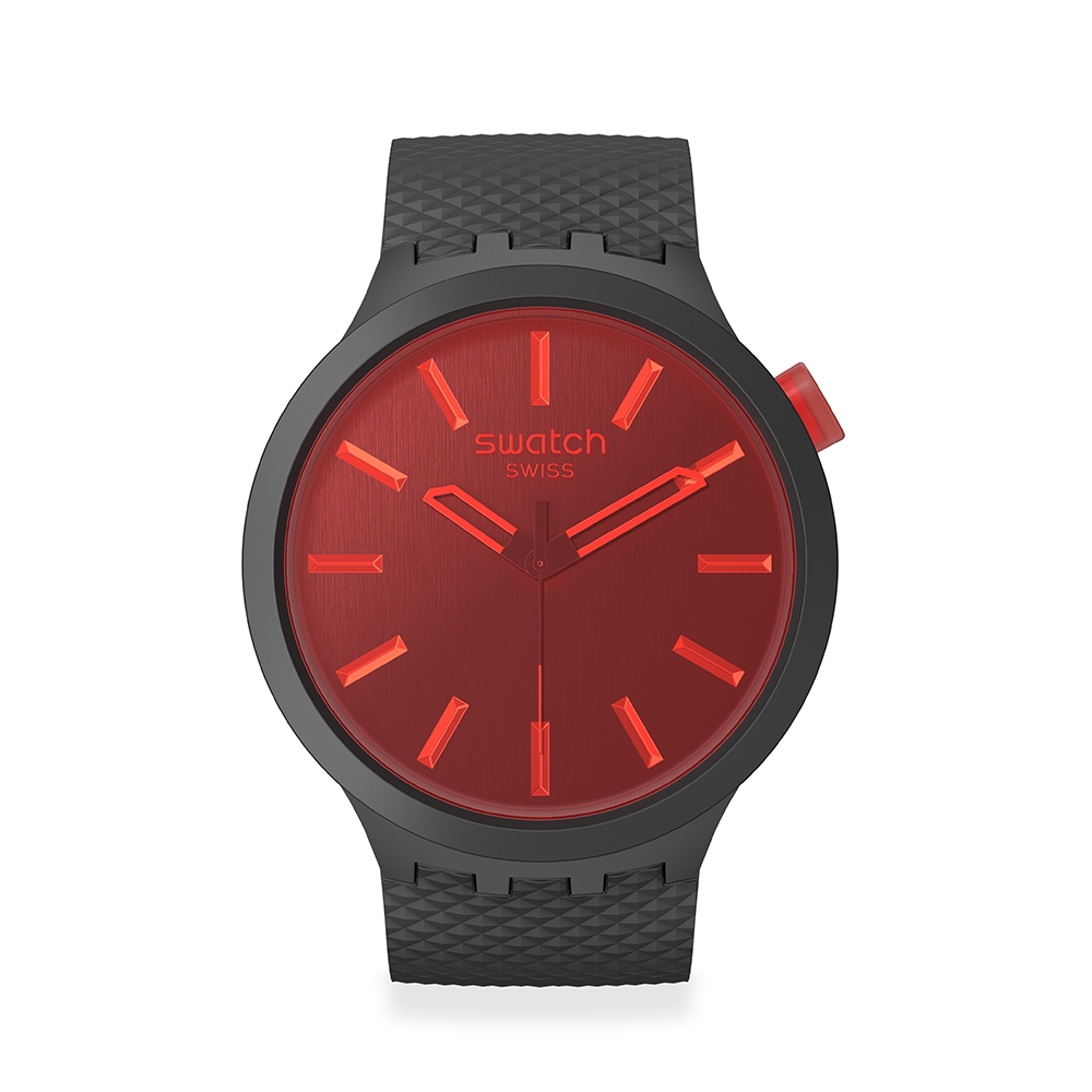 【SWATCH】BIG BOLD BIOCERAMIC手錶 MIDNIGHT MODE (47mm) SB05B111