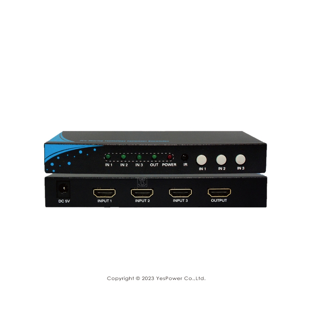 【含稅】HSW-0301E PSTEK HDMI1.4 3埠切換器