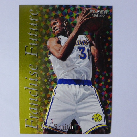 ~Joe Smith~NBA球星/喬·史密斯 1996年FLEER.凹凸立體設計.NBA特殊卡
