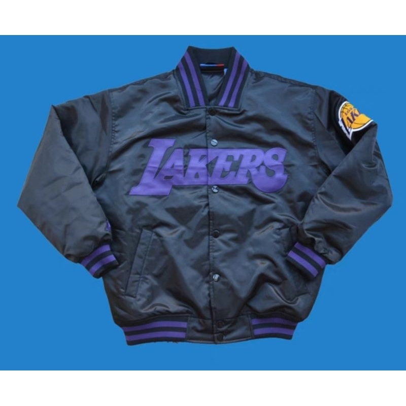 LAKERS 湖人隊 OVERSIZES NBA 棒球外套 夾克 嘻哈 饒舌 尺寸L~3XL