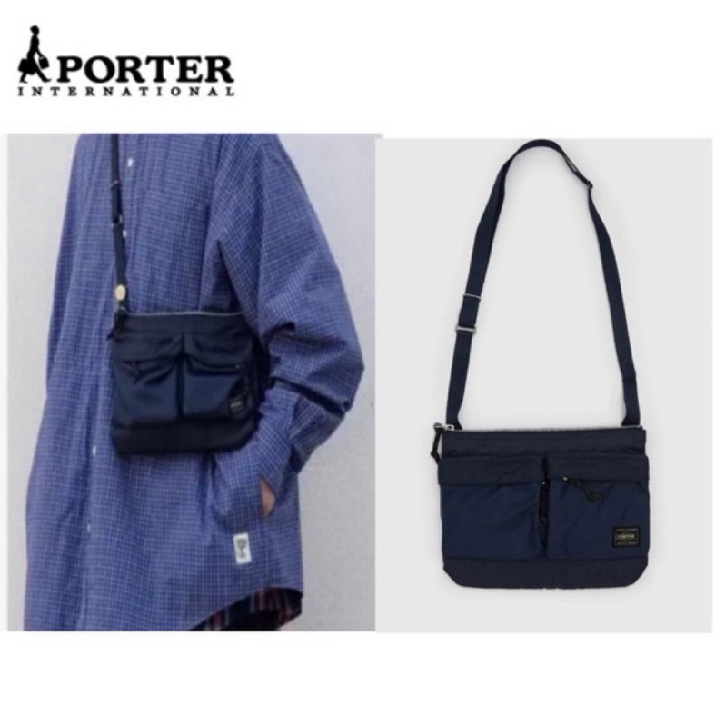 🇯🇵 PORTER FORCE SHOULDER BAG 日本製 尼龍 單肩斜挎包 側背包 潮流 方包 兩色