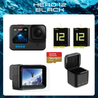 【eYe攝影】現貨 台灣公司貨 GoPro Hero 12 運動攝影機 電力套組 雙螢幕 5K 防水 網路攝影機