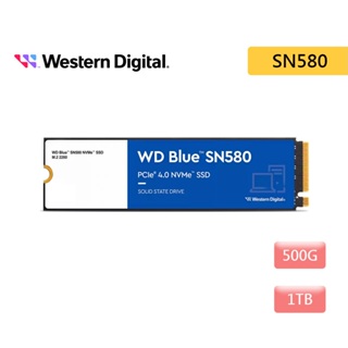 WD 威騰 藍標 SN580 500G 1T M.2 PCIe 4.0 SSD 固態硬碟 SSD固態硬碟