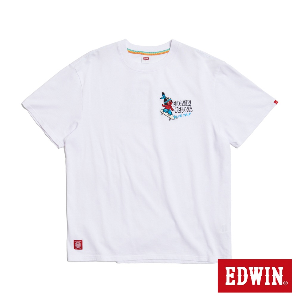 EDWIN 印地安寬短袖T恤(白色)-男款