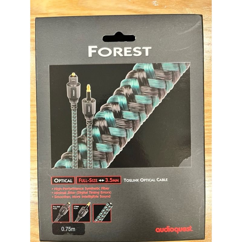 Audioquest Forest Toslink Cable（光纖音源線）