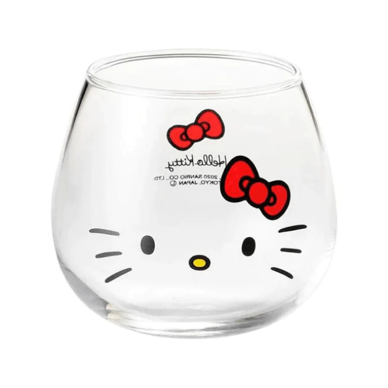 日本製 透明玻璃杯 牛奶不倒翁杯 約320ml |3款 Hello Kitty 布丁狗 美樂蒂