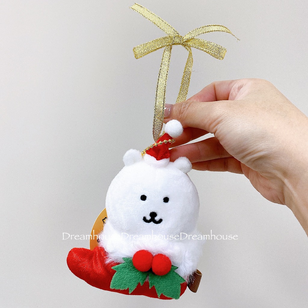 日本帶回 聖誕節限定 自我吐槽的白熊 吐槽白熊 自嘲熊 聖誕襪 吊飾娃娃 掛飾 吊飾
