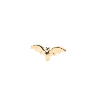14K Lucky Bat Piercing 幸運蝙蝠鎖珠耳環(單個)轉珠耳環