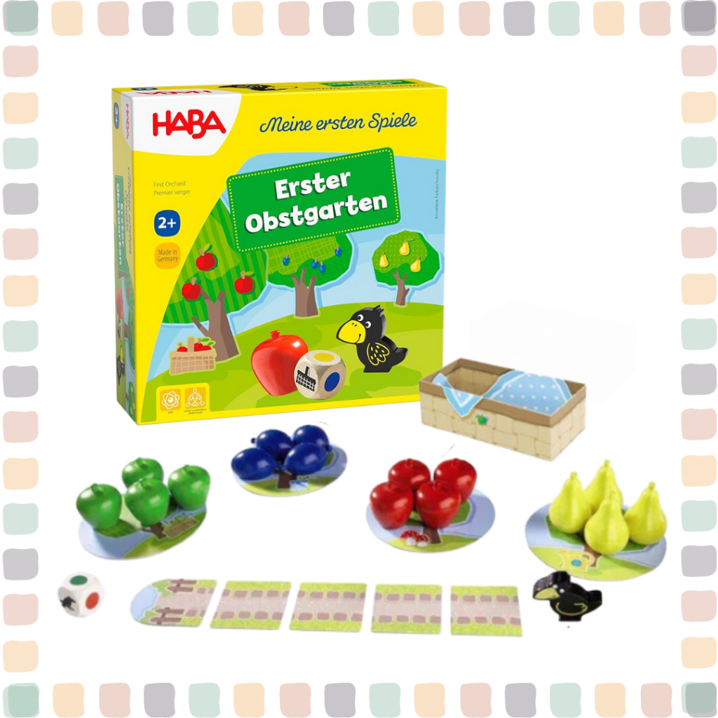 ｜現貨｜🇩🇪 HABA 我的第一座果園 顏色形狀識別玩具 幼童益智桌遊