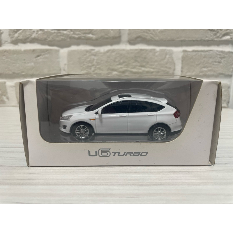 1:43樹脂模型車 車模 納智捷 LUXGEN U6(白) -全新 盒裝