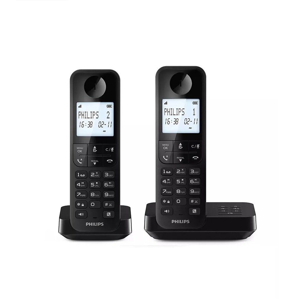 PHILIPS  飛利浦 雙話附答錄機  (黑)   D2752B/96