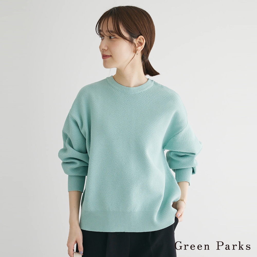 Green Parks  2WAY優雅珍珠紐扣針織罩衫(6A41L2C0430)