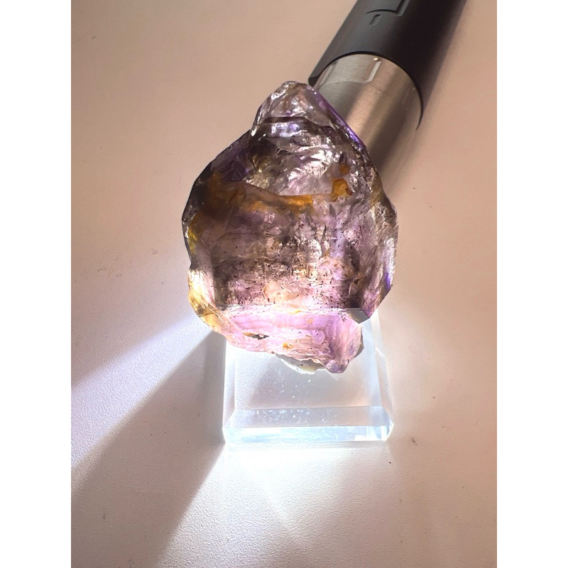 超七水晶帶水膽髮晶天然水晶能量水晶原礦-86