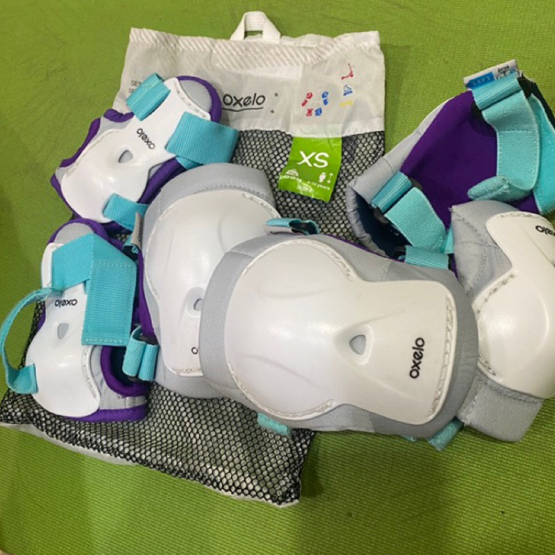迪卡儂 兒童安全護具3件組 運動護具 護膝