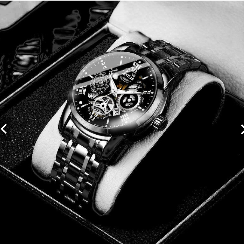 【台灣24H出貨】🔥東方腕錶 日月星辰手錶 男士手錶 半機械錶 防水手錶 夜光手錶 男生腕錶 日曆手錶 新式全自動機械