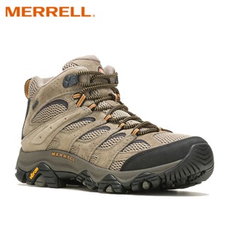 【MERRELL 美國】男 MOAB 3 GORE-TEX 中筒登山鞋 岩灰色 健走鞋 戶外多功能鞋 ML035793