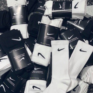 現貨 NIKE CREW SOCKS 基本款 解構 黑白 熊貓 雙層 長襪 三雙一組 SX7676-010 SX7677