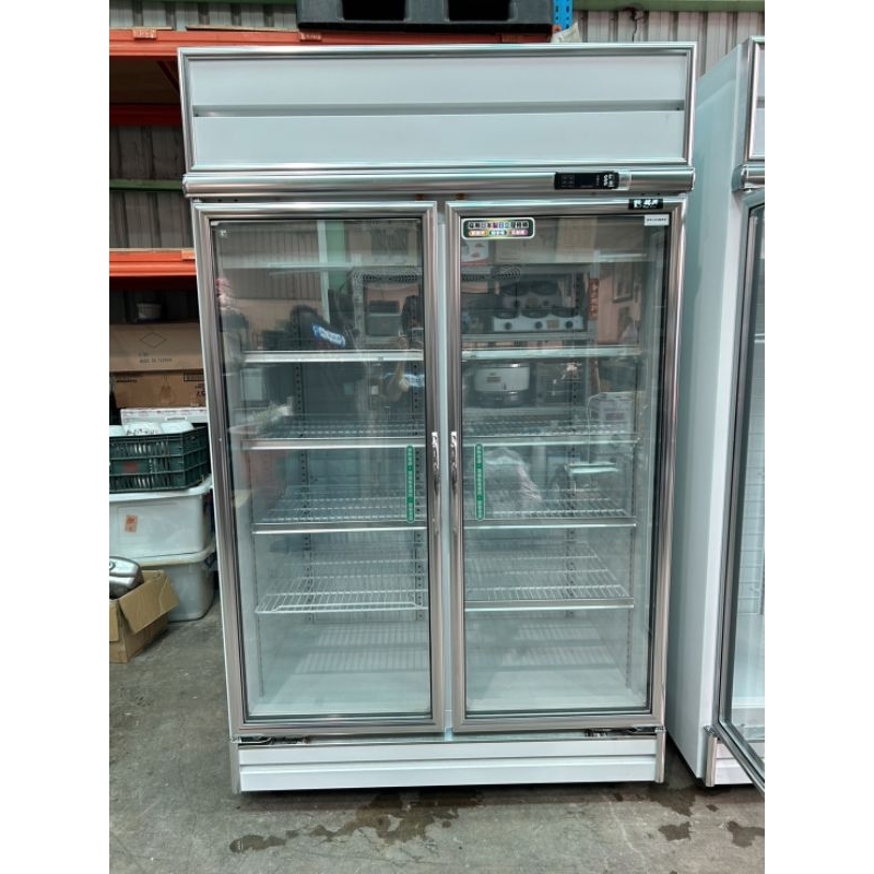 瑞興二門透明冷凍玻璃展示冰箱220V 僅用六個月 非常漂亮 🏳️‍🌈萬能中古倉🏳️‍🌈
