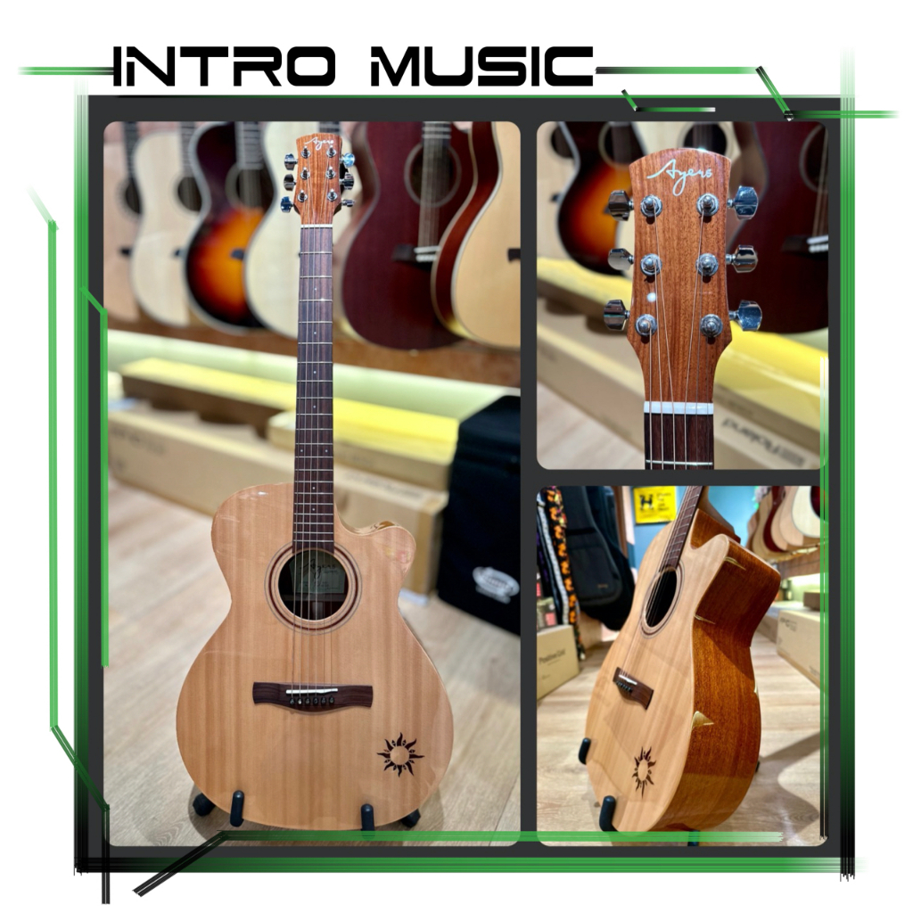 INTRO MUSIC || AYERS ACS-NW 奧昇系系統 全單板缺角木吉他 小太陽 附原廠厚袋